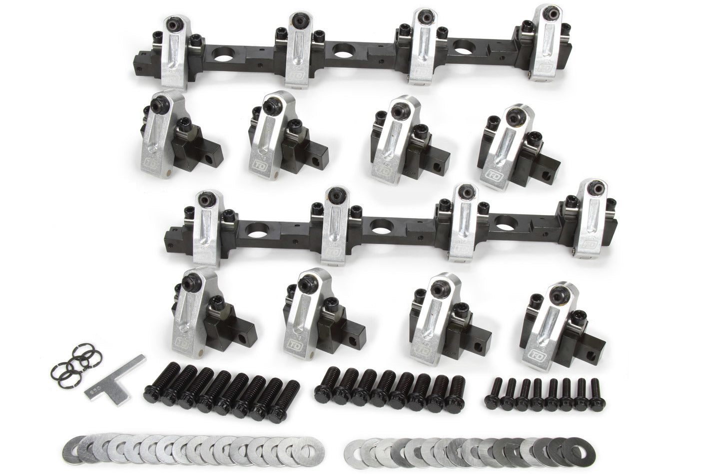 T AND D MACHINE  BBF Shaft Rocker Arm Kit Trick Flow A460 Heads  TDM7013-175/175