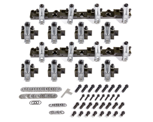 T AND D MACHINE  BBC Shaft Rocker Arm Kit w/Brodix SR20 Heads  TDM3142-180/180