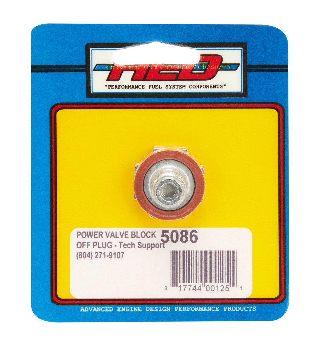 Advanced Engine Design   Power Valve Block-Off Plug  AED5086