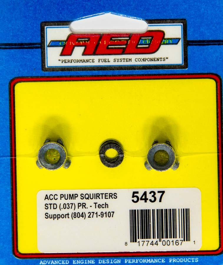 Advanced Engine Design   .037in Accelerator Pump Squirters  AED5437