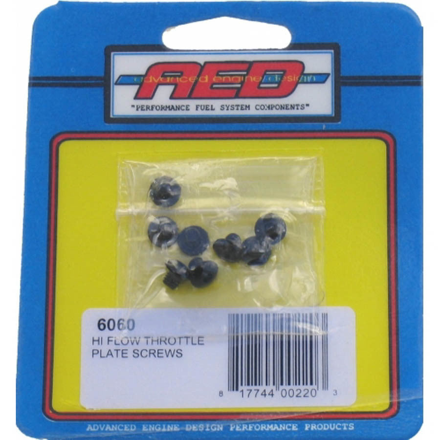 Advanced Engine Design   Hi-Flow Throttle Plate Screws (8)  AED6060