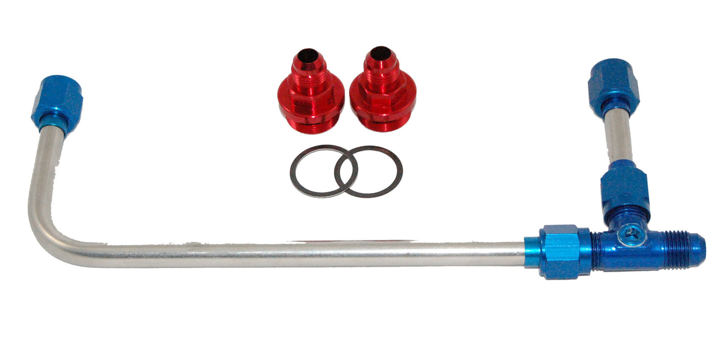 Advanced Engine Design   Polished S/S 4160 Carb. Fuel Line Kit  AED60946