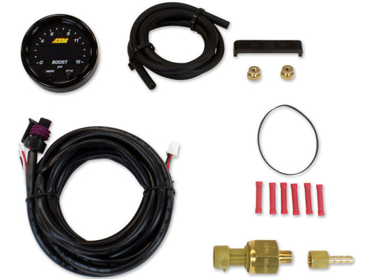 Aem Electronics   X-Series Pressure Gauge 0-15psi.  AEM30-0309