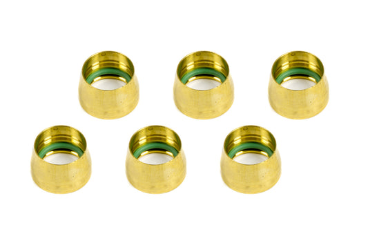 Aeroquip   -10 Replacement A/C Brass Sleeves (6pk)  AERFCM2432