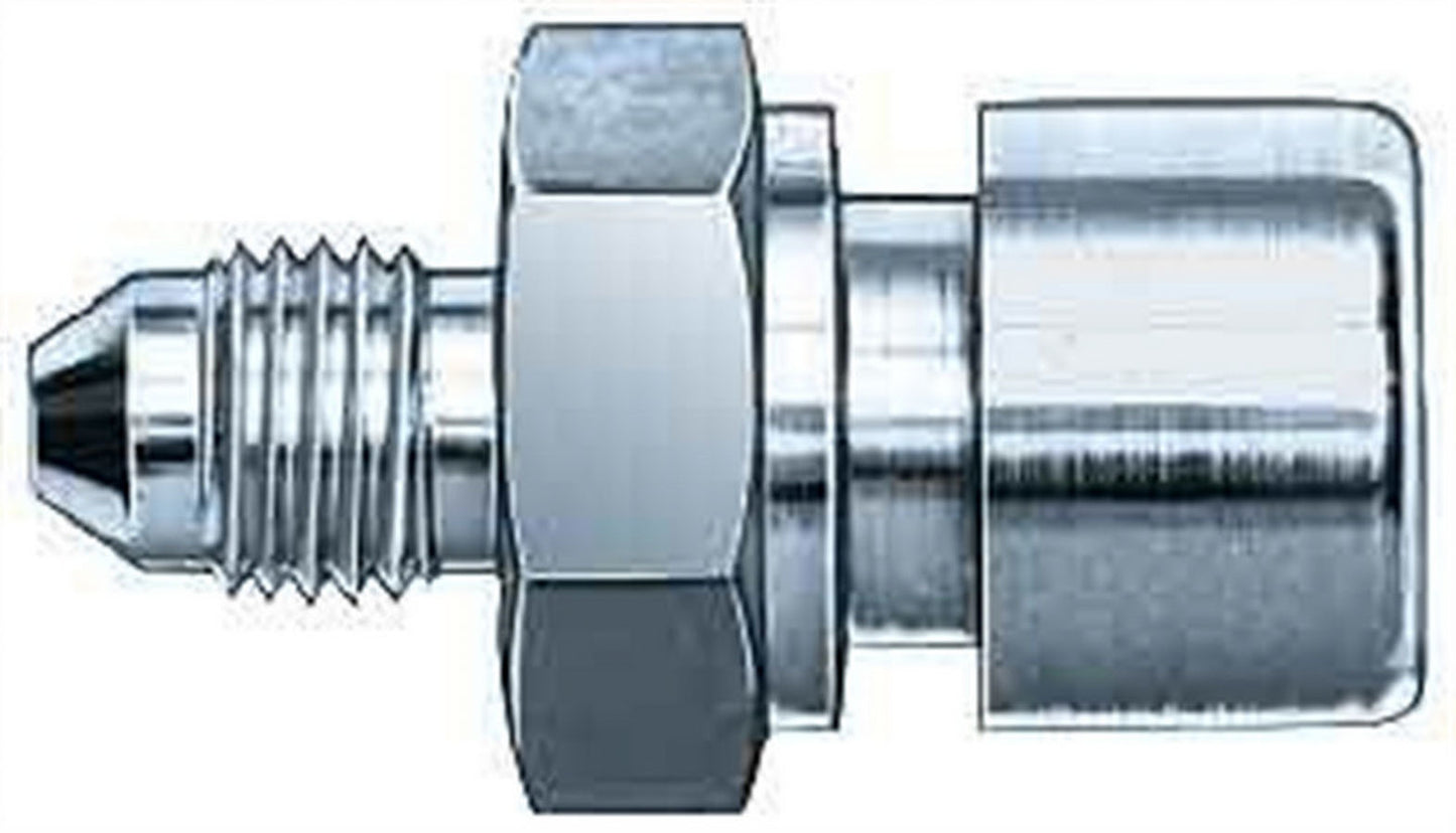 Aeroquip   #3 To 3/8-24 Inverted Female Steel Adapter  AERFCM2936