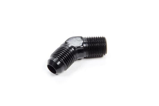 Aeroquip   45 Deg Alum #6 Flare 1/4 in Black  AERFCM5022