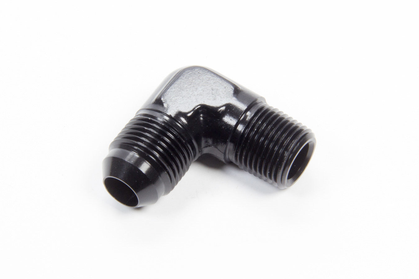 Aeroquip   90 Deg Alum #8 Flare 3/8 in Black  AERFCM5037