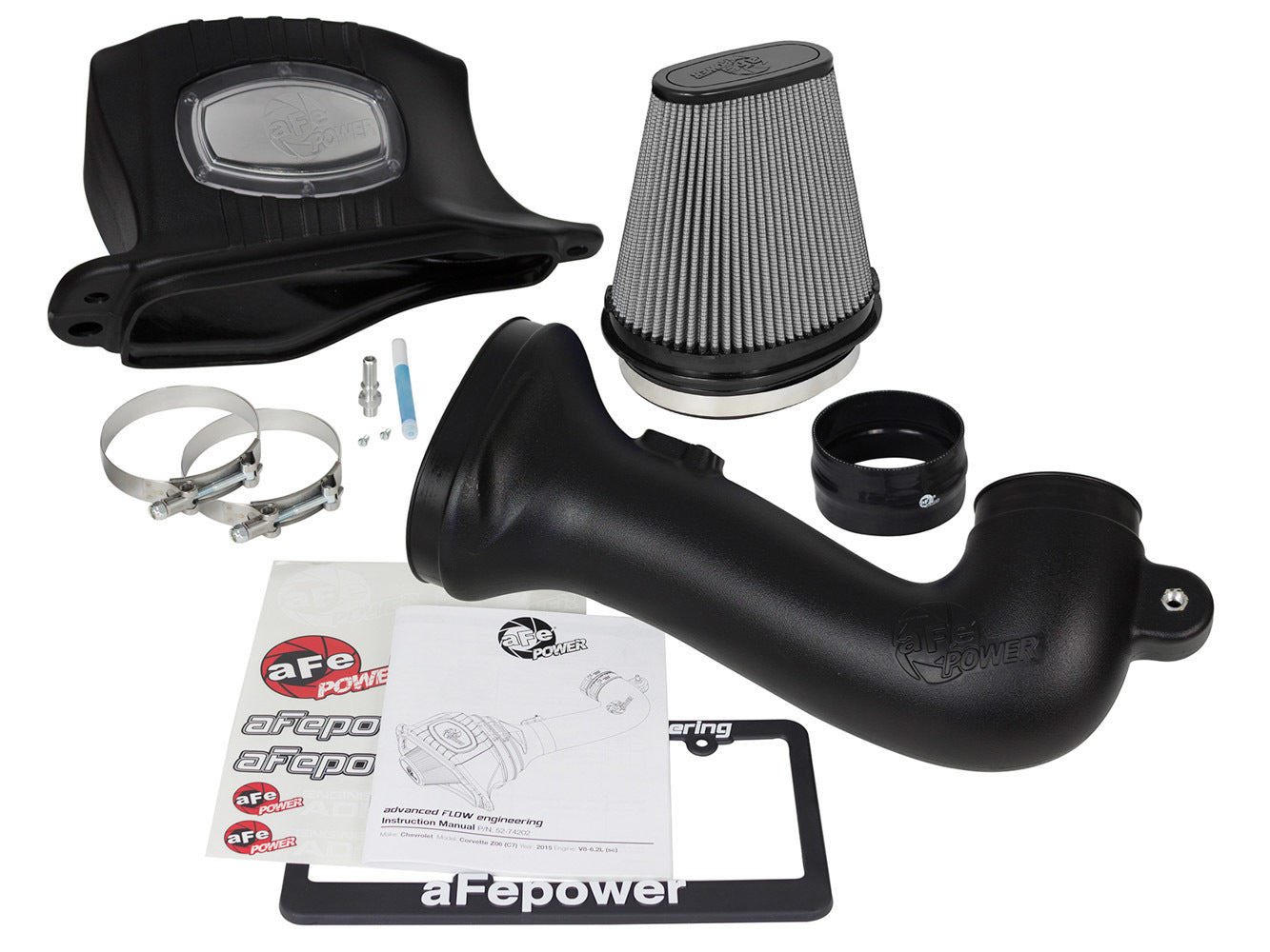 Afe Power Momentum Cold Air Intake System w/ Pro 5R & Pro MPN AFE51-74202-1 For Chevy Corvette 2015-19