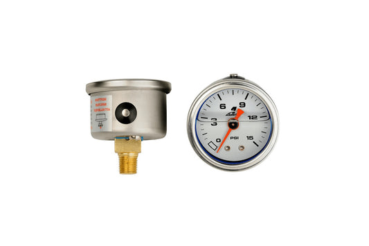 Aeromotive   Fuel Pressure Gauge - 1.5in 0-15psi  AFS15632