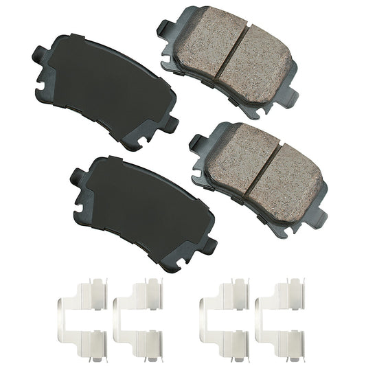 Akebono Brake Corporation   Brake Pads Rear Audi A3 06-10 Quattro 06-09  AKEEUR1348A