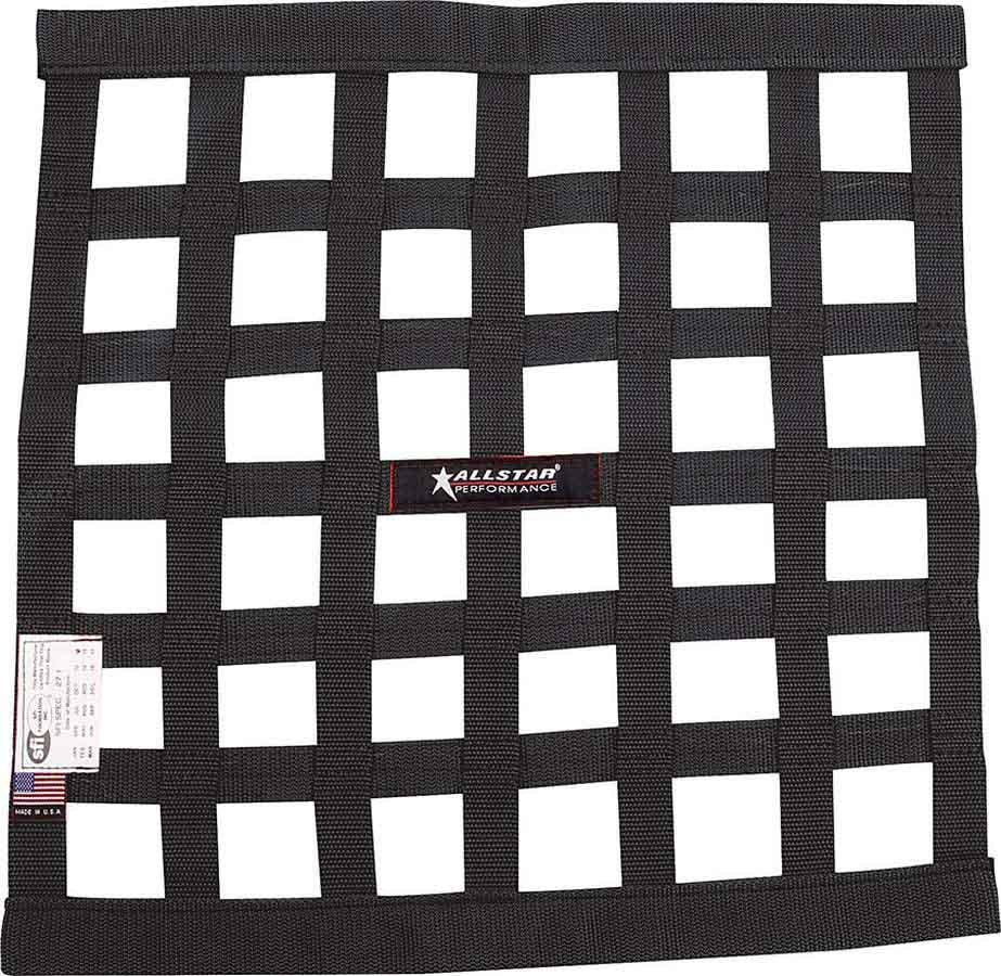 Allstar Performance   Window Net Border Style 18 x 18 SFI Black  ALL10280