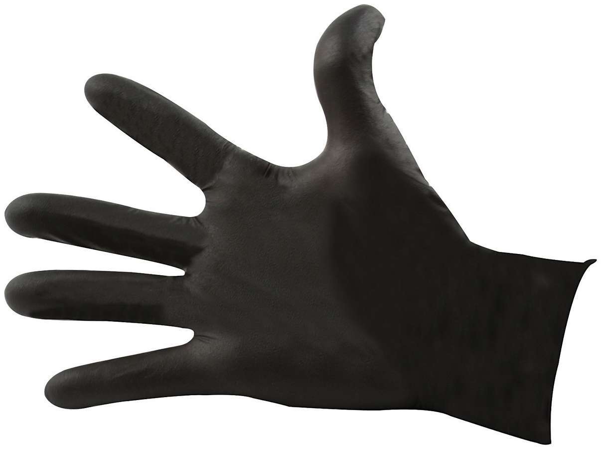 Allstar Performance   Nitrile Gloves Black Medium  ALL12024