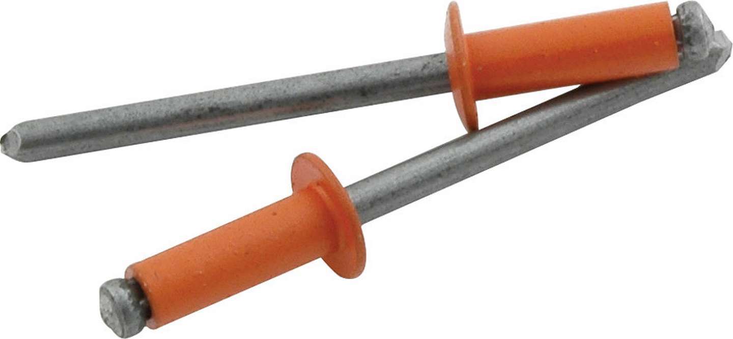 Allstar Performance   Sm Hd Rivet Orange 250pk   ALL18136