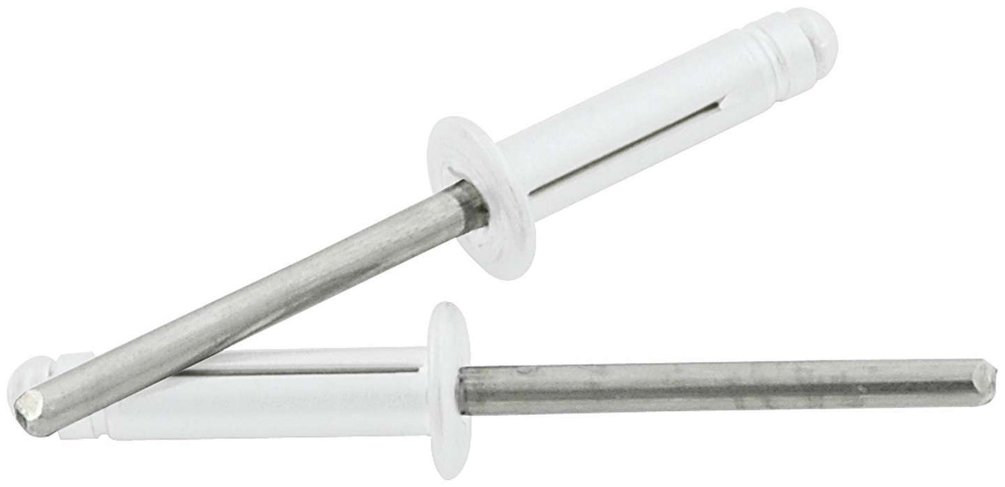 Allstar Performance   Md Hd Rivet 250Pk Silver Flange Type St Mandrel  ALL18185