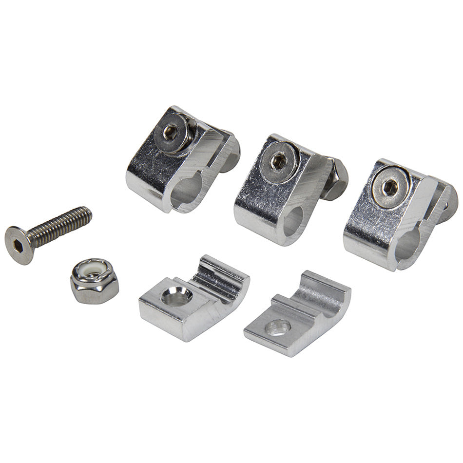 Allstar Performance   2pc Alum Line Clamps 1/4in 4pk  ALL18321