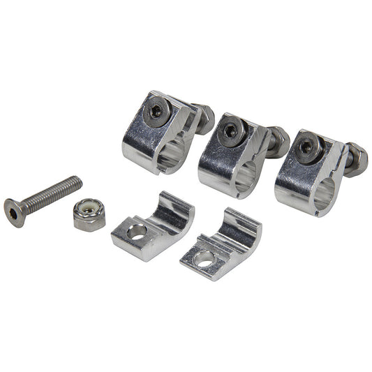 Allstar Performance   2pc Alum Line Clamps 3/8in 4pk  ALL18323