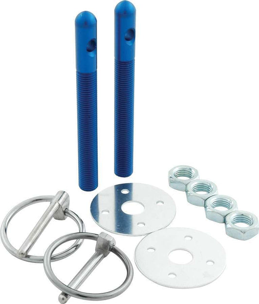 Allstar Performance   Alum Hood Pin Kit 3/8in Blue  ALL18482