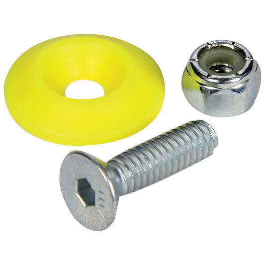 Allstar Performance   Countersunk Bolt Kit Fluorescent Yellow 50pk  ALL18688-50