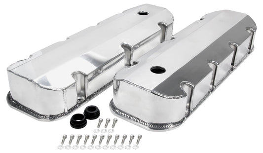 Allstar Performance   Valve Covers BBC Fab Aluminum w/ Holes  ALL26177