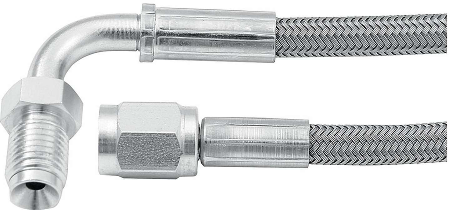 Allstar Performance 48in #3 Line -3 Str/90 Deg 3/8-24 Inv Flr MPN ALL46332-48