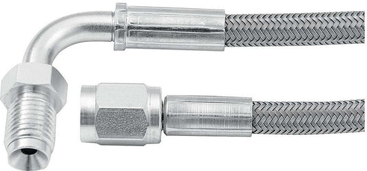 Allstar Performance 48in #3 Line -3 Str/90 Deg 3/8-24 Inv Flr MPN ALL46332-48