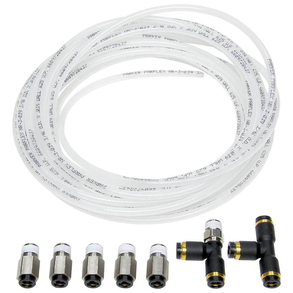 Allstar Performance Nylon Brake Line Kit for use w/o Gauges MPN ALL48018 For Universal use