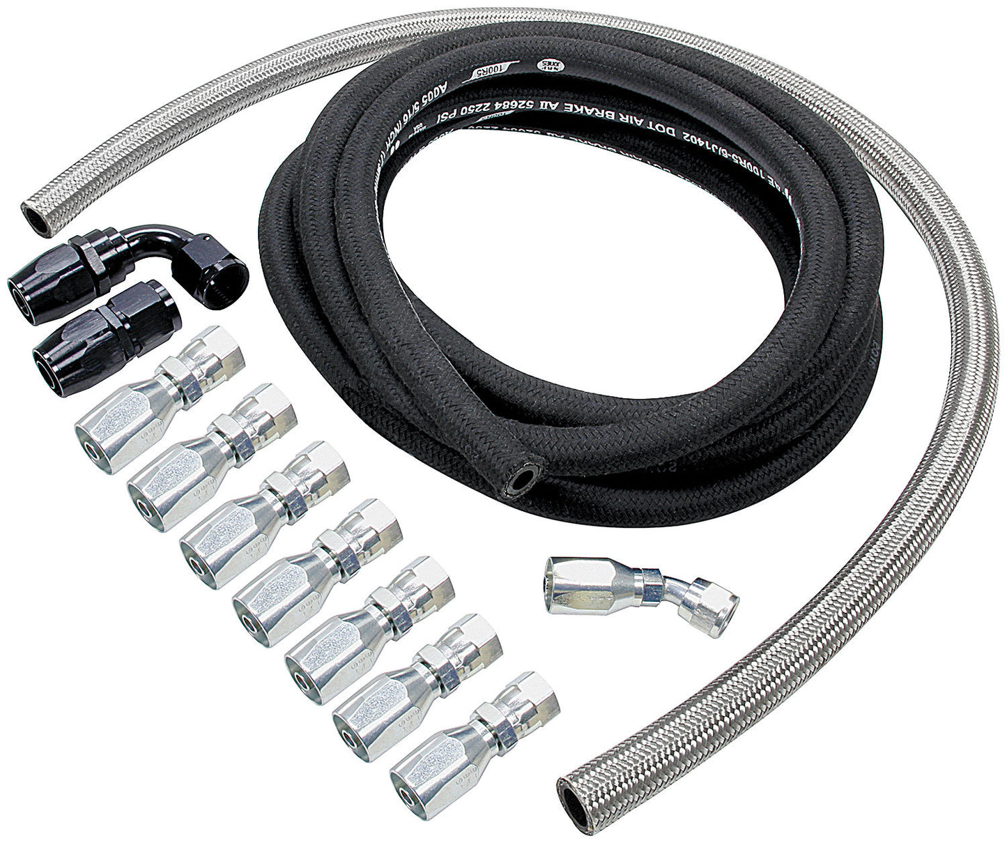 Allstar Performance Power Steering Hose Kit Rack Front MPN ALL48200