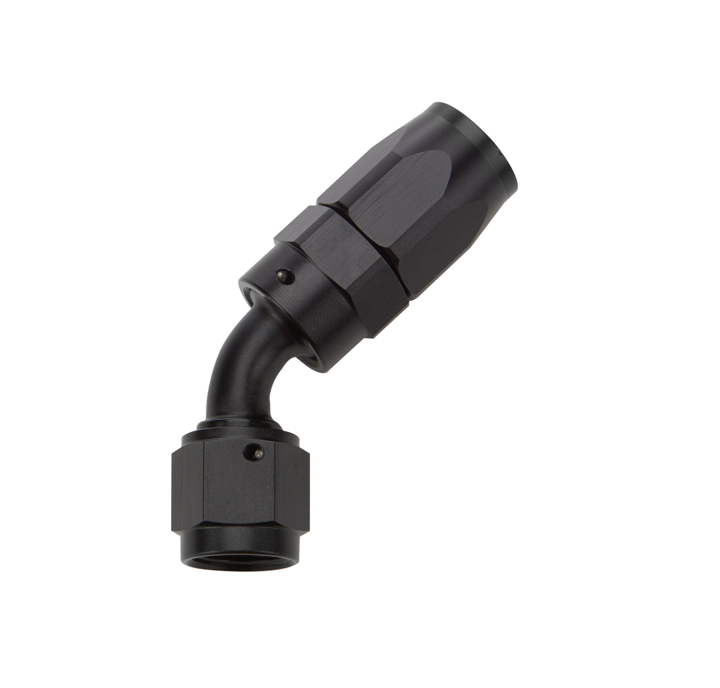Allstar Performance   Reusable Hose End Black 45 Deg Elbow -6  ALL49332