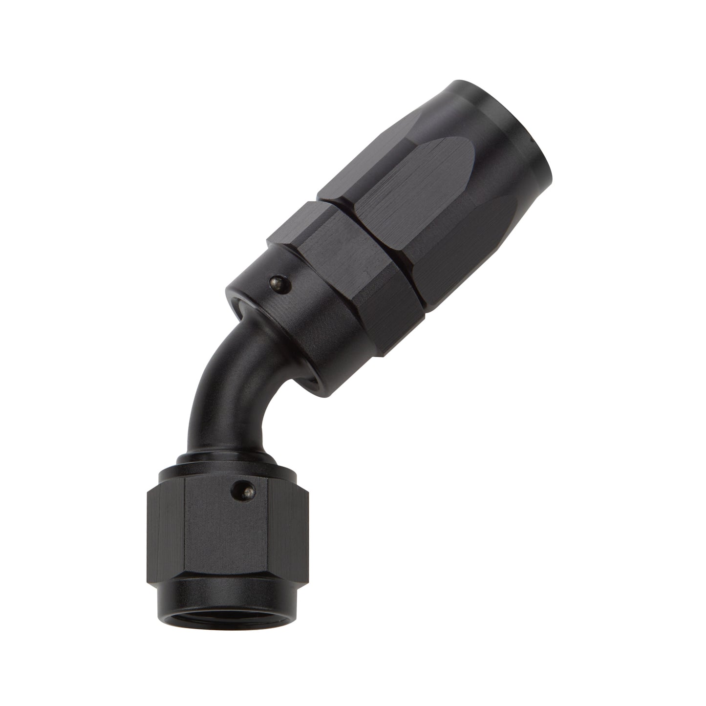 Allstar Performance Reusable Hose End Black 45 Deg Elbow -12 MPN ALL49335