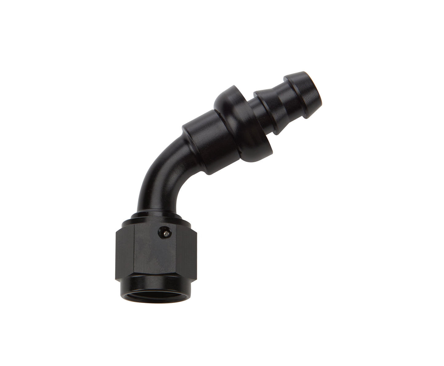 Allstar Performance   Pushlock Hose End Black 60 Deg Elbow -6  ALL49442