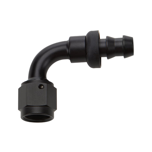 Allstar Performance   Pushlock Hose End Black 90 Deg Elbow -4  ALL49451