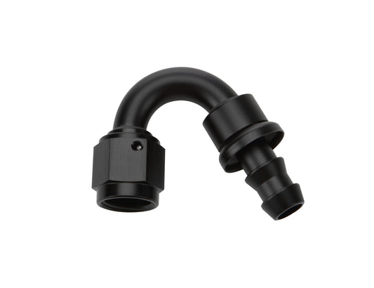 Allstar Performance   Pushlock Hose End Black 150 Deg Elbow -6  ALL49472