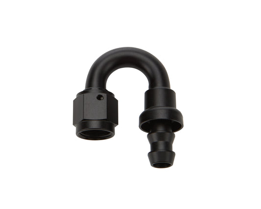 Allstar Performance Pushlock Hose End Black 180 Deg Elbow -6 MPN ALL49482