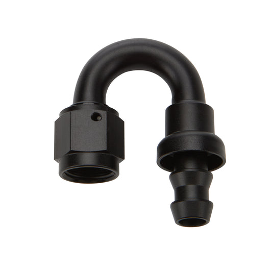 Allstar Performance Pushlock Hose End Black 180 Deg Elbow -8 MPN ALL49483