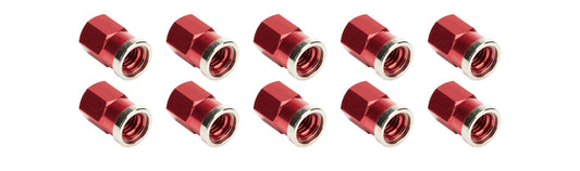 Allstar Performance QC Cover Nuts Short Red 10pk MPN ALL72059