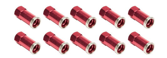 Allstar Performance QC Cover Nuts Long Red 10pk MPN ALL72061