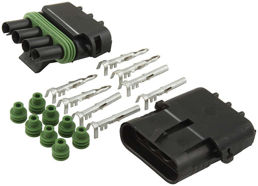 Allstar Performance   4-Wire Weather Pack Connector Kit Flat  ALL76268