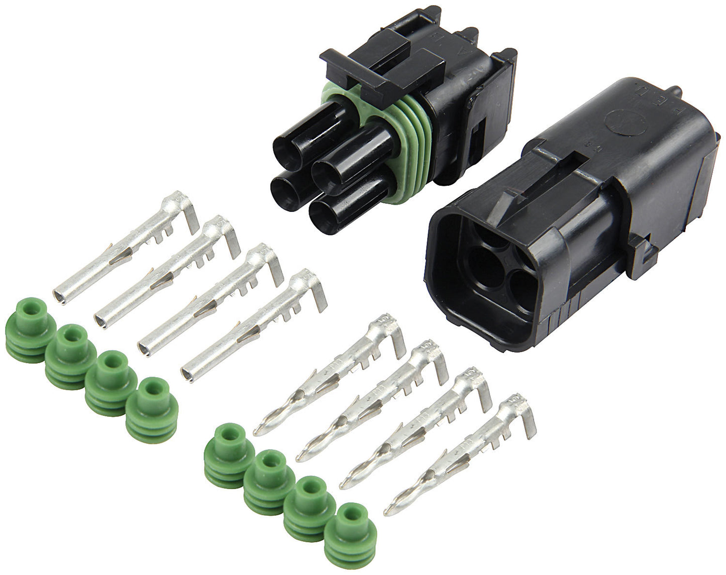 Allstar Performance   4-Wire Weather Pack Connector Kit Square  ALL76269