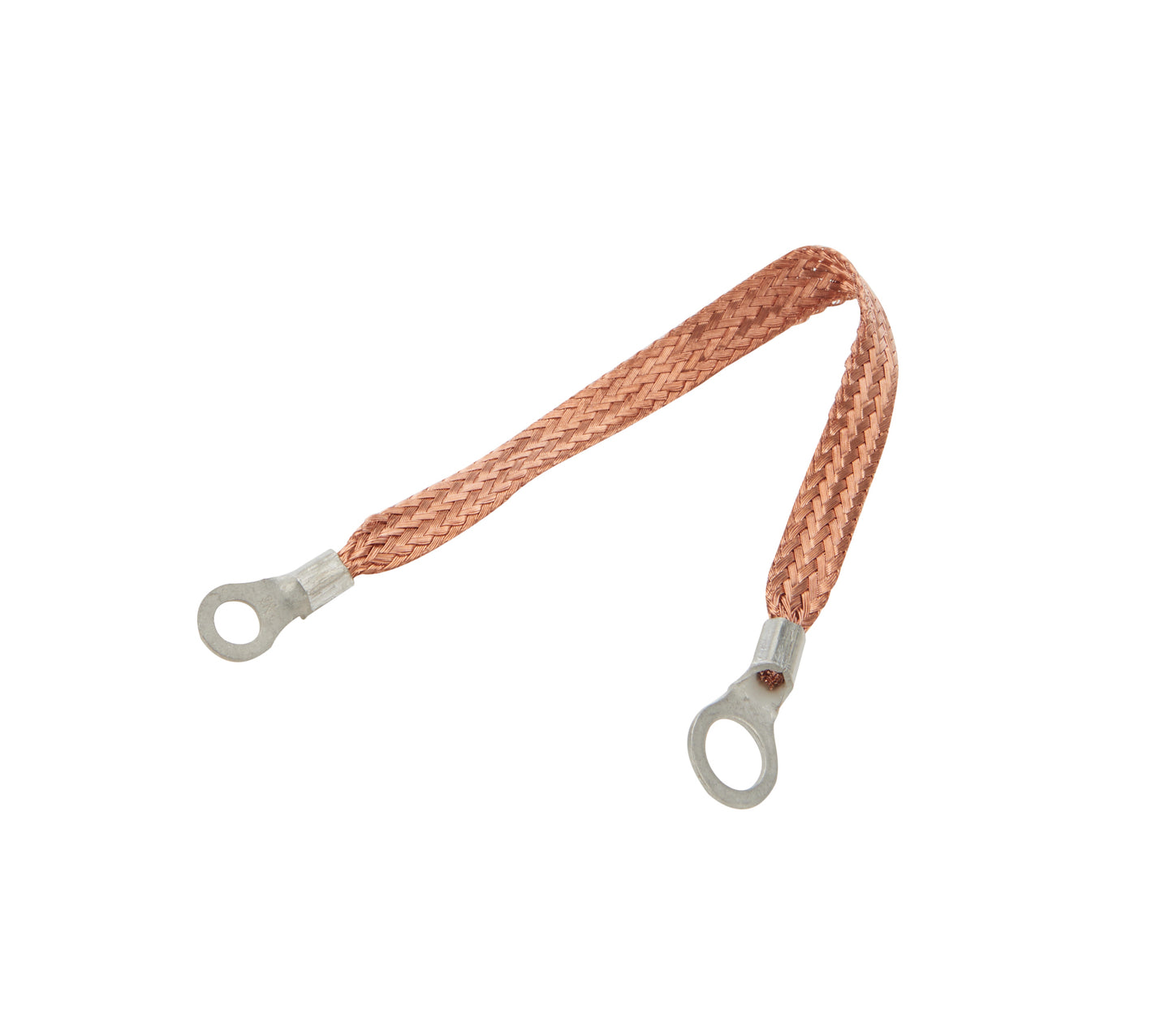 Allstar Performance   Copper Ground Strap 9in w/ 1/4in and 3/8in Ring  ALL76329-9