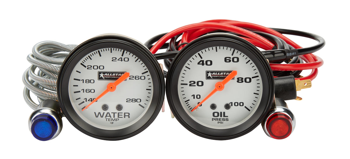 Allstar Performance 2 Gauge Kit OP/WT MPN ALL80080