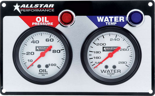 Allstar Performance   2 Gauge Panel ALL OP/WT  ALL80090