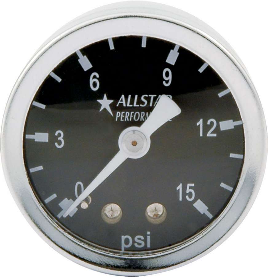 Allstar Performance   1.5in Gauge 0-15 PSI Liquid Filled  ALL80200