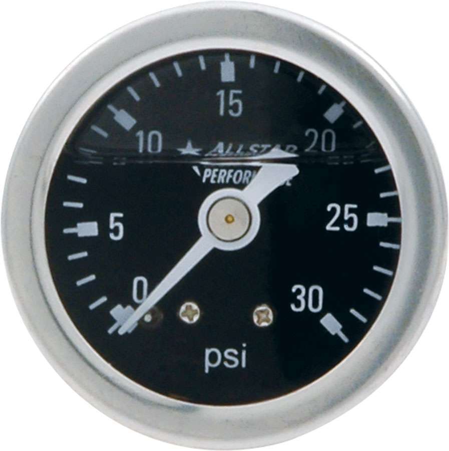 Allstar Performance   1.5in Gauge 0-30 PSI Liquid Filled  ALL80202