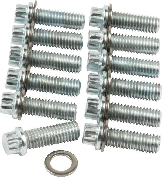 Allstar Performance   Intake Bolt Kit SBC 12PT 12pk  ALL87010