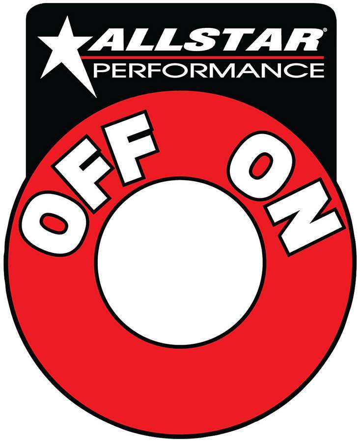 Allstar Performance   Repl On/Off Batt Disc Decal  ALL99045