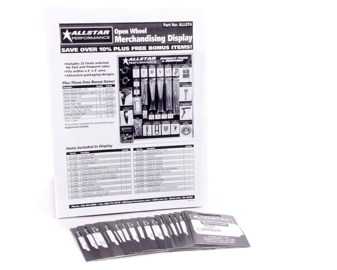 Allstar Performance   Merchandising Display Components for ALL074  ALL99164