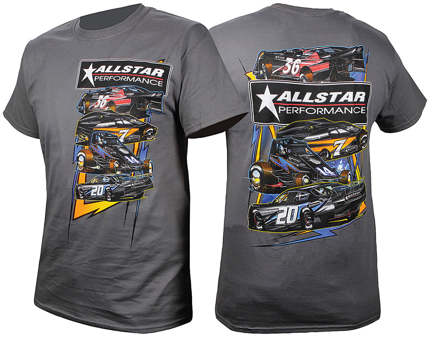 Allstar Performance T-Shirt Dark Gray Circle Track Medium MPN ALL99901M