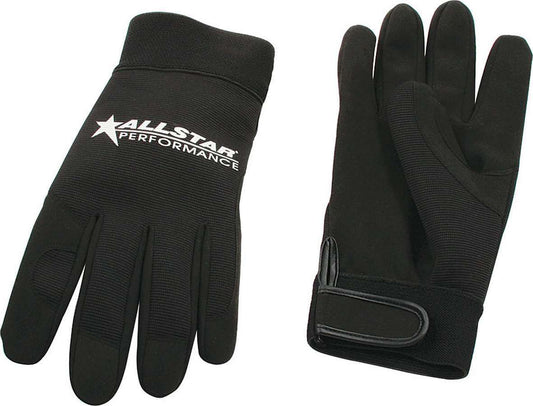 Allstar Performance   Allstar Gloves Blk Lg Crew Gloves  ALL99941
