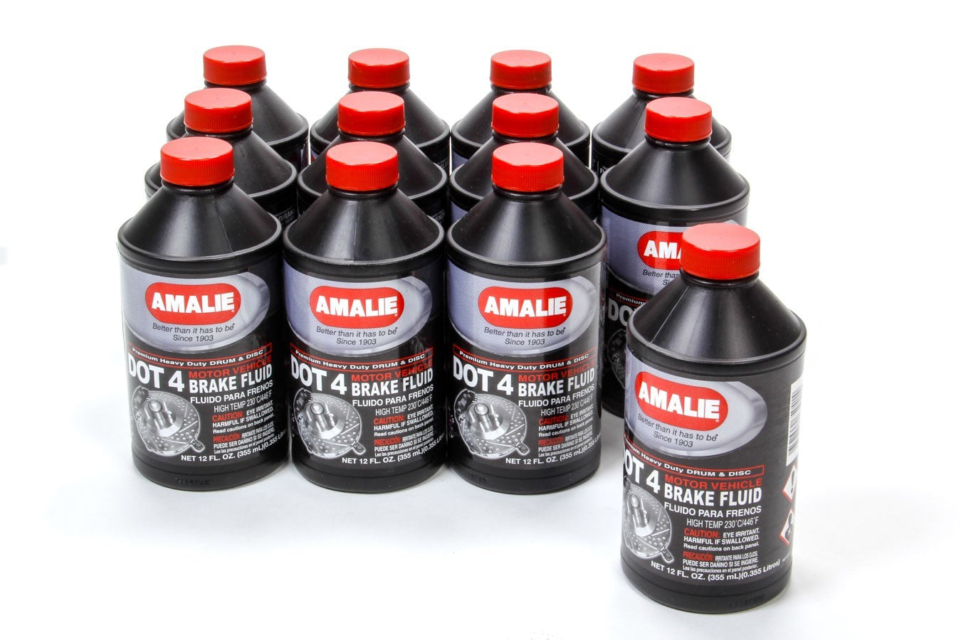 Amalie   DOT 4 Brake Fluid Case 12x12 Oz  AMA160-65041-92