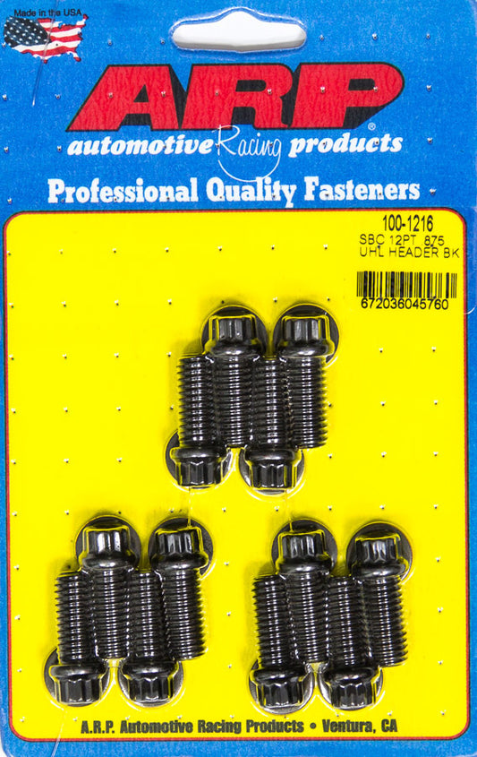ARP   Header Bolt Kit - 12pt. 3/8 x .875 UHL (12)  ARP100-1216